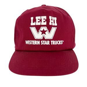 90s Western Star Trucks Lee Hi burgundy trucker hat 2990s vintage